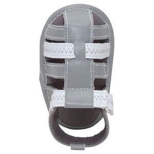 Nu-pieds à lanières contrastées  