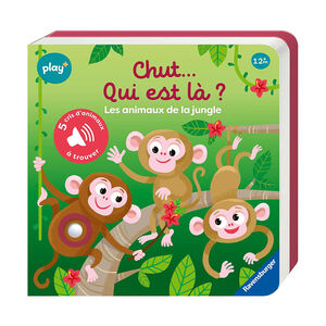 Livre sonore "Chut... Qui est là ? Les animaux de la jungle" 