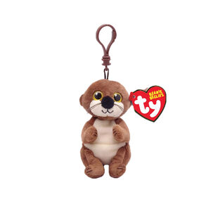 Peluche Beanie Bellies clip Mitch la loutre 