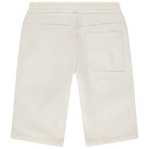 Bermuda en jean uni avec taille élastiquée garçon 