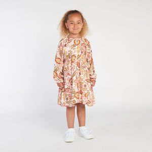 Robe manches longues imprimé folklorique pour fille 