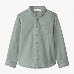 Chemise manches longues unie pour garçon 