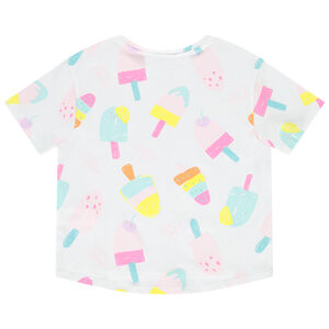 T-shirt manches courtes imprimé fantaisie fille 