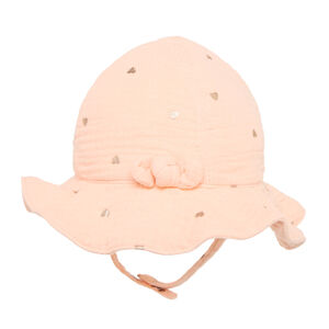 Bob imprimé cœurs avec nœud pour bébé fille 