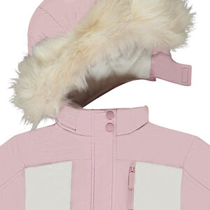 Blouson de ski en toile déperlante effet colorblock pour fille 