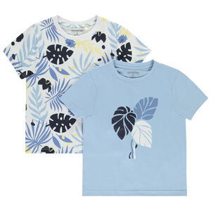 Lot de 2 t-shirts manches courtes fantaisie pour garçon 