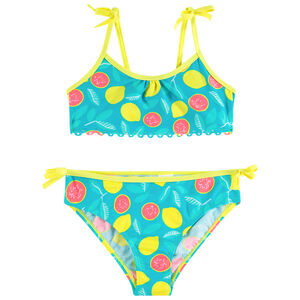 Maillot de bain 2 pièces imprimé fruits pour fille 