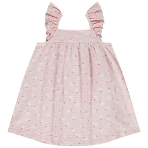 Tunique en jersey cloqué imprimé fantaisie pour bébé fille 