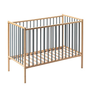 Lit à barreaux 70 x 140 cm Rémi bleu gris 