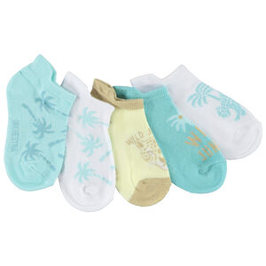 Lot de 5 paires de chaussettes courtes fantaisie garçon 