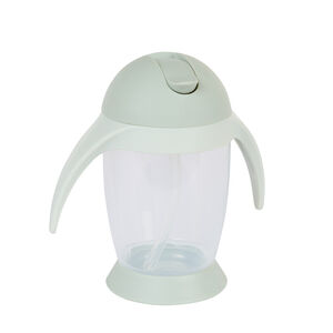 Gobelet avec paille anses latérales et couvercle 300 ml 