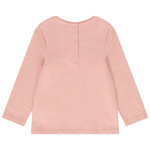 T-shirt manches longues en jersey avec print pour bébé fille 