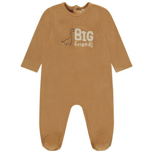 Dors-bien en velours print fantaisie pour bébé garçon 