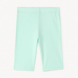 Caleçon cycliste uni en maille côtelée pour fille 