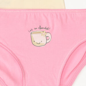 Lot de 7 culottes motifs kawaii fille 