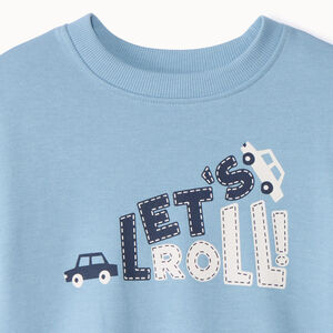 Sweat molleton oversize printé pour bébé garçon 