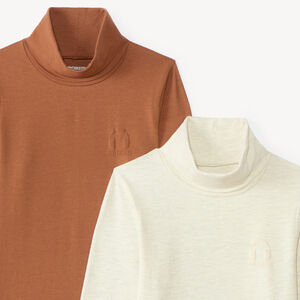 Lot de 2 sous-pulls à col cheminée garçon 