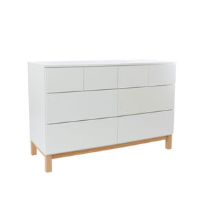Commode XXL 8 tiroirs Mae - Blanche 