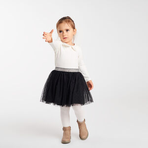 Robe manches longues effet 2-en-1 bébé fille 