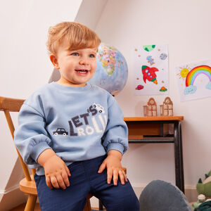 Sweat molleton oversize printé pour bébé garçon 