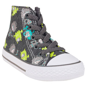 Baskets en toile montantes avec print monstres 