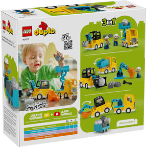 A THEME LEGO DUPLO - LES VEHICULES DE CHANTIER 3 EN 1 - 22PCS - 2+ 
