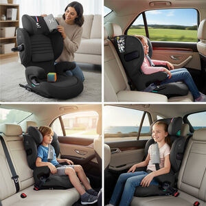 Rehausseur inclinable ISOFIX R129 i-Size Eliseo Softness - Carbon 