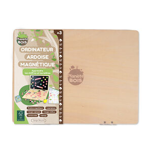 Ordinateur ardoise magnétique en bois 