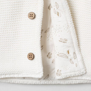 Gilet à capuche en coton doublé jersey imprimé pour bébé 