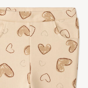 Ensemble de jogging bébé fille motifs coeurs 