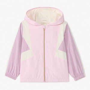 Coupe-vent à capuche effet color block pour fille 