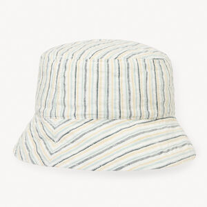 Bob en toile à rayures fantaisie pour garçon 