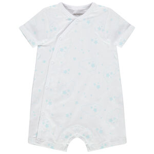 Combinaison courte en coton imprimé étoiles 