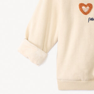 Pull en tricot à motifs brodés pour bébé fille 