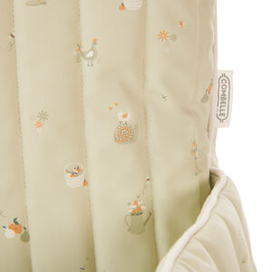 Coussin de chaise haute imperméable Promenade Bucolique vert 