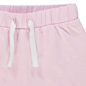 Short en molleton uni pour bébé fille 