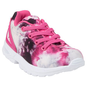 Baskets basses imprimées fantaisie à lacets élastiques 