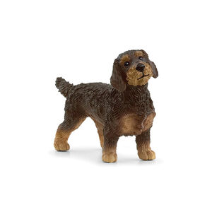 Figurine teckel à poil dur 