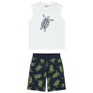 Ensemble 2 pièces motifs tortues avec débardeur pour garçon 