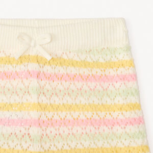 Ensemble 2 pièces débardeur + short en maille tricotée fantaisie pour bébé fille 