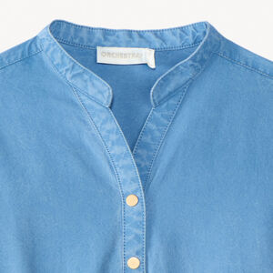 Combishort sans manches avec ceinture imprimée fleurie pour fille 