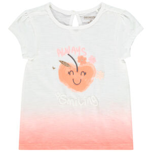 T-shirt manches courtes print fruit fantaisie pour bébé fille 