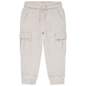 Jogging molleton uni à poches cargo pour garçon 