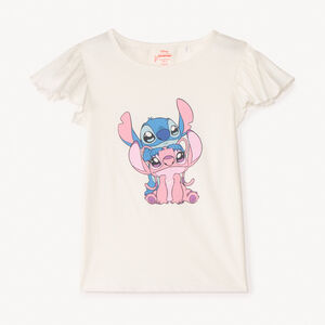 T-shirt manches courtes Stitch & Angel Disney pour fille 