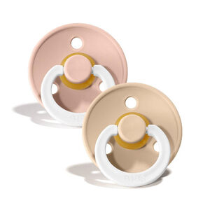 Lot de 2 sucettes colour glow 6-18 mois - Vanilla/Blush 