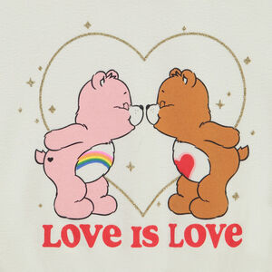 Sweat oversize print pailleté Les Bisounours pour bébé fille 