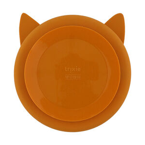Assiette à compartiments en silicone avec ventouse Mr. Fox 