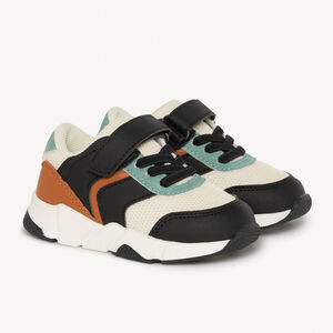 Baskets de sport empiècements contrastés pour bébé garçon 