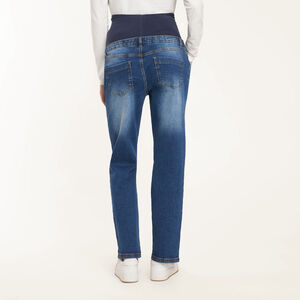 Jean straight de grossesse avec bandeau haut 