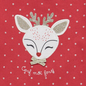 Dors-bien Cerf à pois pailletés pour bébé avec ouvertures différentes selon l'âge 